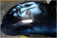 airbrus custom paint - Chopper American IronHorse 1800 Batman  The Dark Knight