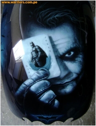 airbrus custom paint - Chopper American IronHorse 1800 Batman  The Dark Knight