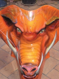 Race Motorbike faring sponsor "Hogs Breathe Cafe" - Kustom Airbrush