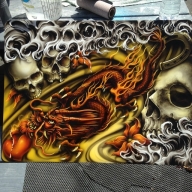 Mr. Templeton "Ryno" Artwork - http://www.blast-of-air.com - Kustom Airbrush