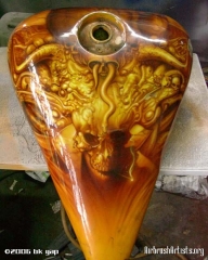 Custom Bike -Chopper Titan - AirbrushArtists.org - Airbrush Artwoks