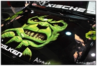 Hulk on bonnet - Tuning Cars Airbrush 