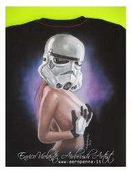 sexy star wars trooper...airbrush on t-shirt - Airbrush Artwoks