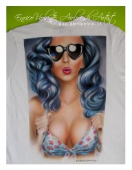 aerografia su t-shirt - Airbrush Artwoks