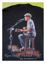 james taylor tribute, airbrush t-shirt - Airbrush Artwoks