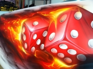 Russ!! here ya go! Dice with smoke 'how to' - Airbrush Forum - Airbrush Step by Step