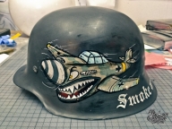 German WW2 Helmet | Pinstriping by Mr.BramPinstriping by Mr.Bram - Airbrush Artwoks