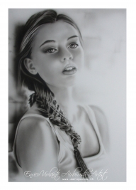 monocrome portrait - Airbrush Artwoks