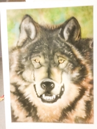 Wolf 16x20 on Carson board - Basepaint