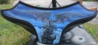 dragon and knight on fairing - Kustom Airbrush