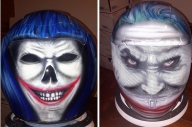 Custom painted Joker helmet - My Designs