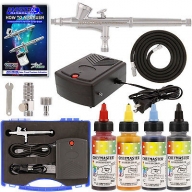 Complete CAKE DECORATING G34 AIRBRUSH SYSTEM KIT w-Food Color Set, Compressor - AirbrushDeals