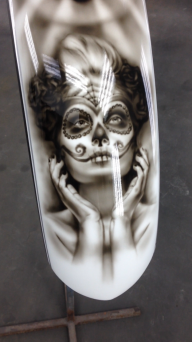 airbrush on fender - Kustom Airbrush