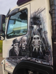 skulls last dance  - Kustom Airbrush