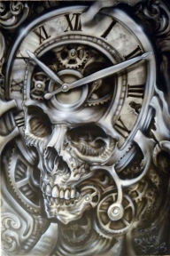 Bad Ass Skull Airbrush Style - Favorite Art