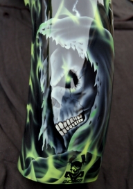 harley Davidson skull grim reaper - AADesign Kustom Airbrush 