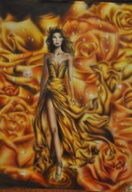"Phoenix Woman"
Schoellershammer 70cm x 50cm - Airbrush Artwoks
