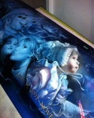 Tribute, Airbrush with Love... - Fotorealismo