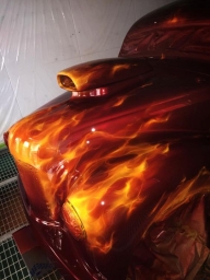 Killer Paint Airbrush real flames - Tuning Cars Airbrush 