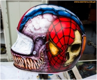 airbrushing - custom helmet