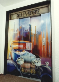 Arbeitsbeispiel-Wandmalerei Airbrush - Airbrush Artwork and Murals