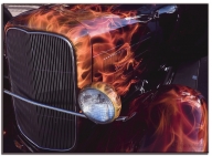 Real Flames on HotRod - Kustom Airbrush