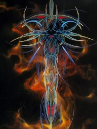 Flames and PS - Kustom Airbrush