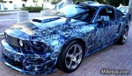 Skulls on Ford #Mustang GT - Kustom Airbrush