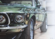 Saatchi Art: Green #Mustang Painting by Mike Paintings - Photorealism
