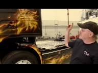 Mike Lavallee Airbrushed Semi Truck - True Fire - Airbrush Artwoks