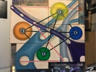 Airbrush on canvas - Canvas