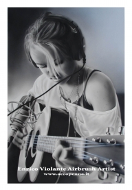 airbrush on paper - Airbrush Artwoks