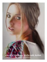 airbrush portrait on"liquid paper"by Tecka Design - Airbrush Artwoks