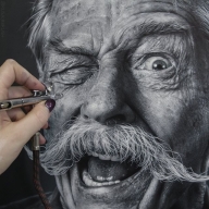 Airbrush portrait - Photorealism