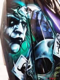 Joker Jet-ski Hood ⋆ Airbrush Art USA - Kustom Airbrush