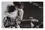 stevie ray vaughan, airbrush on cardboard - Airbrush Artwoks