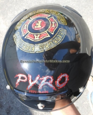 Helmet for a smoke diver  - Airbrush Artwoks