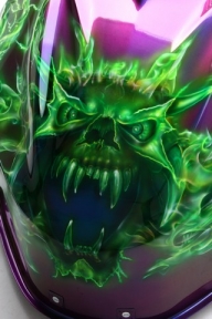 Real Flames &ndash; Skull - Kustom Airbrush