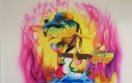 Airbrush Mural in hotel - Airbrush Artwork and Murals