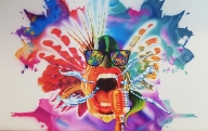 Airbrush Mural in hotel - Airbrush Artwork and Murals
