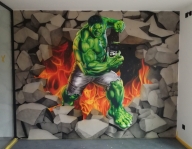 You gotta do a Hulk once in your life... - Airbrush Artwork and Murals