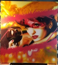 On canvas, to be placed on a hotelroom-wall. - Airbrush Artwork and Murals