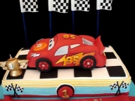 ▶ Cars Themed Fondant Cake- my third version - Yummy! - Airbrush on Foods