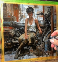 Stephen #Gibson: A Dive into Air, Oil, and Lead #Airbrush #Art – via Gnarly Magazine - Favorite Art