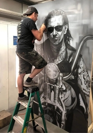 Stephen Gibson: https://www.justairbrush.com/airoilandlead - Photorealism