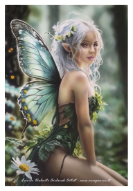 Fata dei boschi, acrilico su espanso. - Airbrush Artwoks