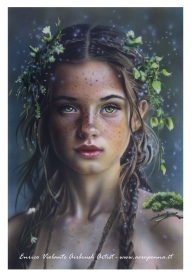 fatina dei boschi,airbrush on cardboard - Airbrush Artwoks