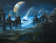 Painting Airbrush on cs10 canvas from the Artworks Factory London. Title 2047 SPACE ODYSSEY PART 3. - Favorite Art