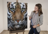 Realistische Kunst und Airbrushdesign | Portraits , Melina Wuggonig | K&auml;rnten - Fotorealismo