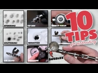 10 TIPS for FLAWLESS AIRBRUSH PERFORMANCE & Solving Problems - Airbrush Video Tutorials
